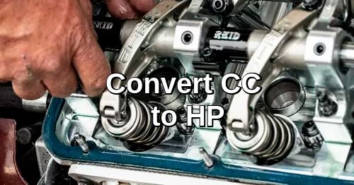 CC to HP Conversion