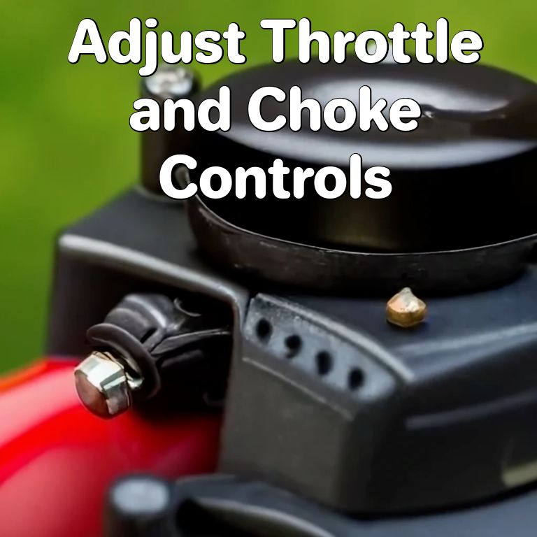 Adjust Mower Throttle and Choke