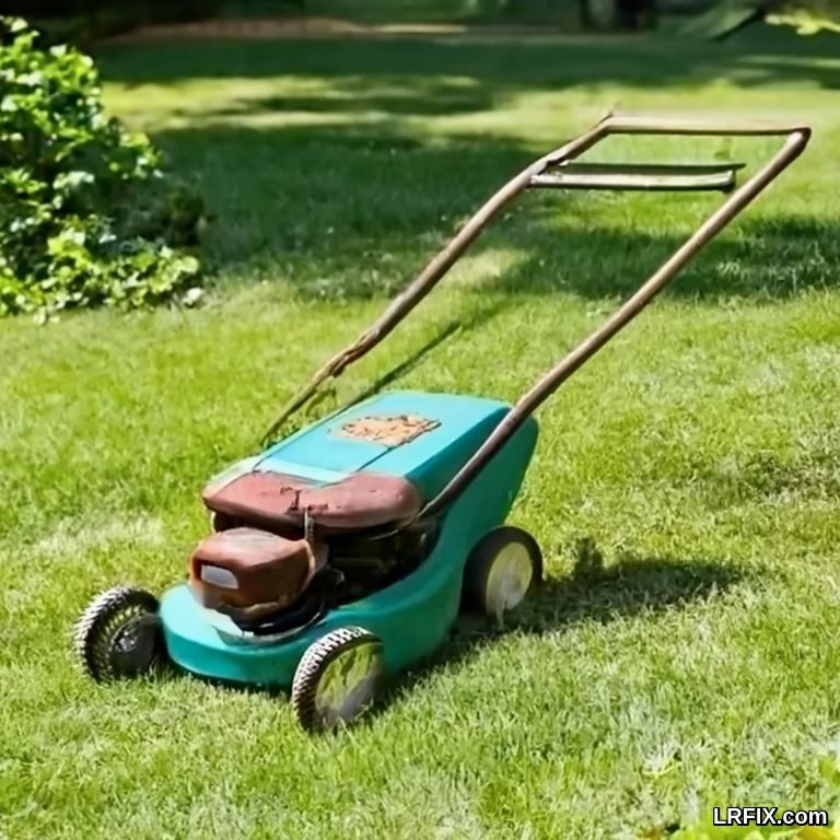 Old Gas Powered Lawn Mower