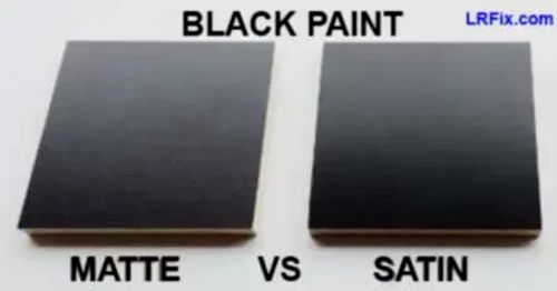 Satin vs Matte Black