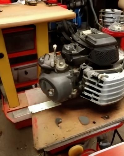 Seized Lawn Mower Engine on Our Workbench