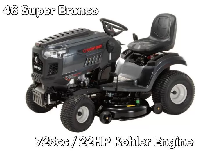 Super Bronco Riding Mower with 22HP Small Engine